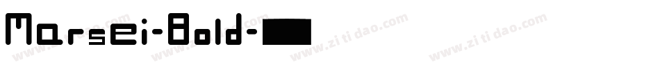 Marsei-Bold字体转换