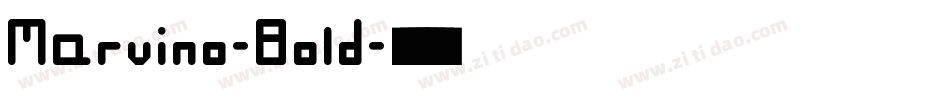 Marvino-Bold字体转换