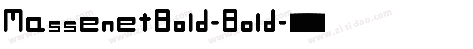 MassenetBold-Bold字体转换