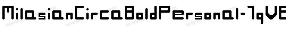 MilasianCircaBoldPersonal-7qVE字体转换
