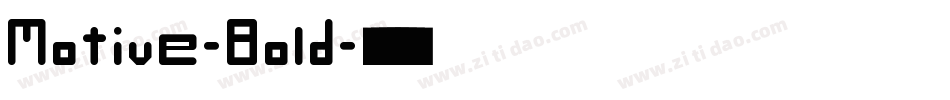 Motive-Bold字体转换