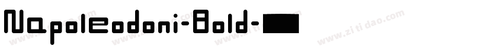 Napoleodoni-Bold字体转换