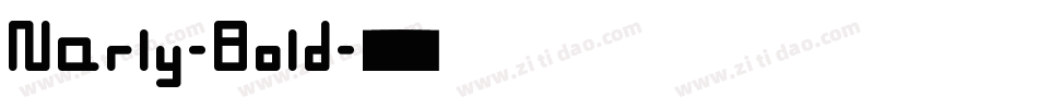 Narly-Bold字体转换