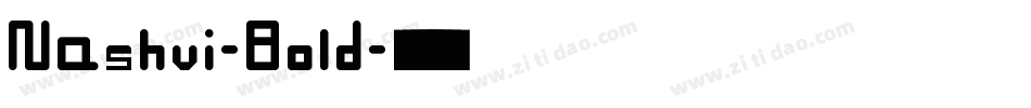 Nashvi-Bold字体转换