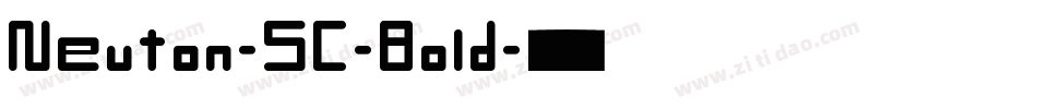 Neuton-SC-Bold字体转换