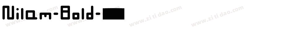 Nilam-Bold字体转换