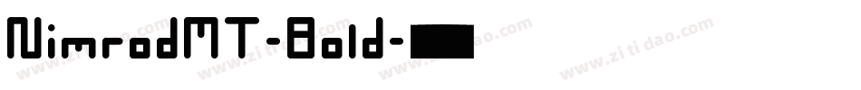 NimrodMT-Bold字体转换