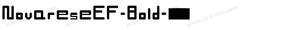 NovareseEF-Bold字体转换