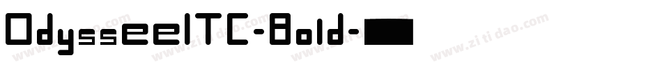 OdysseeITC-Bold字体转换