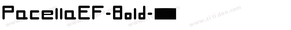 PacellaEF-Bold字体转换