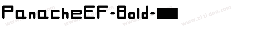 PanacheEF-Bold字体转换