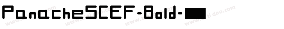 PanacheSCEF-Bold字体转换