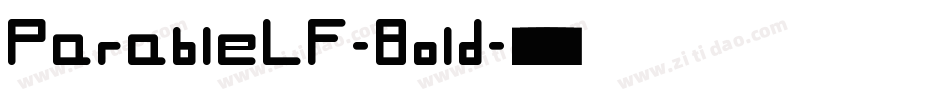 ParableLF-Bold字体转换 ParableLF-Bold字体转换