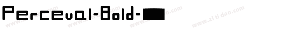 Perceval-Bold字体转换