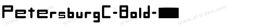 PetersburgC-Bold字体转换