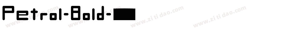 Petrol-Bold字体转换
