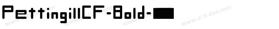 PettingillCF-Bold字体转换
