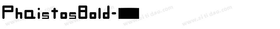 PhaistosBold字体转换