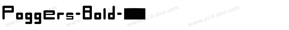 Poggers-Bold字体转换