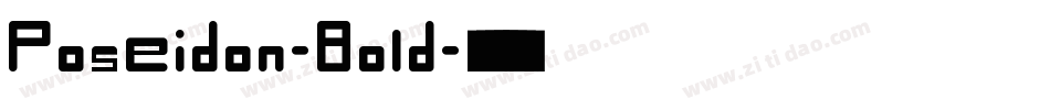 Poseidon-Bold字体转换