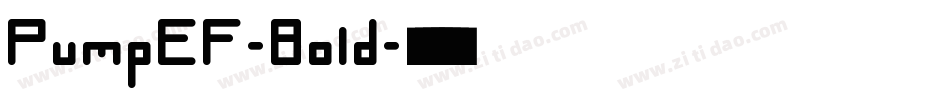 PumpEF-Bold字体转换