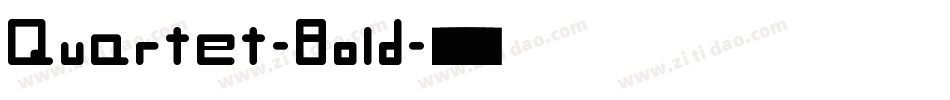 Quartet-Bold字体转换