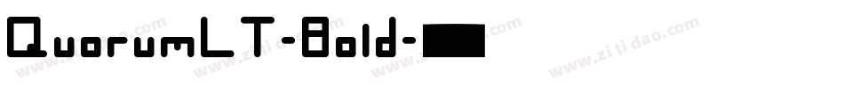QuorumLT-Bold字体转换