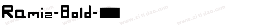 Ramiz-Bold字体转换