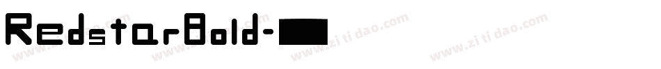 RedstarBold字体转换