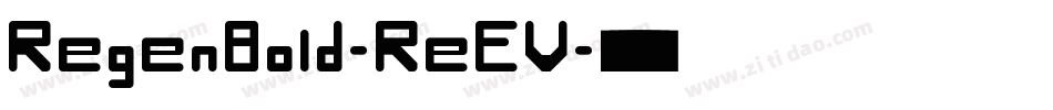 RegenBold-ReEV字体转换