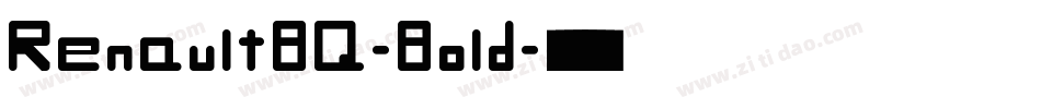 RenaultBQ-Bold字体转换