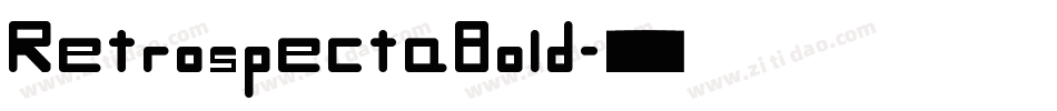 RetrospectaBold字体转换