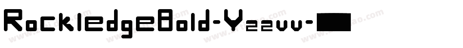 RockledgeBold-Yzzvv字体转换