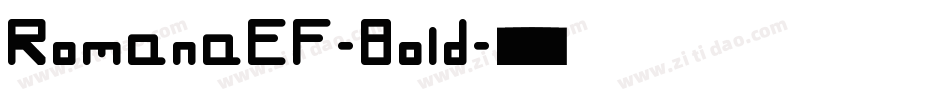 RomanaEF-Bold字体转换