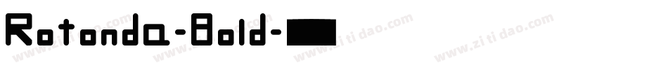 Rotonda-Bold字体转换