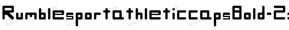 RumblesportathleticcapsBold-ZxDJ字体转换