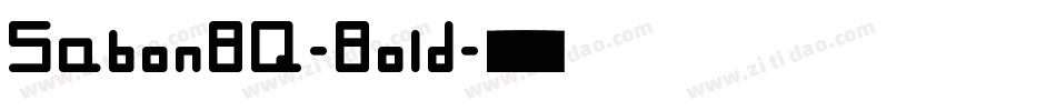 SabonBQ-Bold字体转换