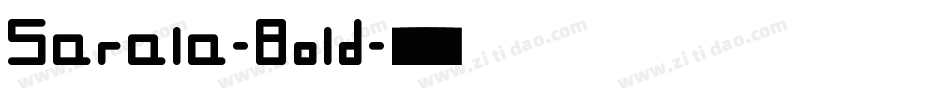 Sarala-Bold字体转换