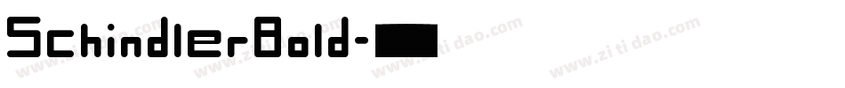 SchindlerBold字体转换