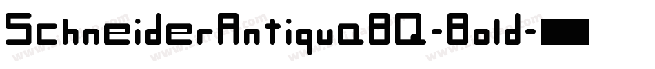 SchneiderAntiquaBQ-Bold字体转换