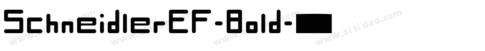 SchneidlerEF-Bold字体转换