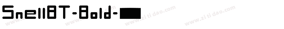 SnellBT-Bold字体转换