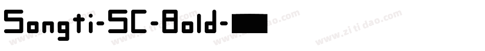 Songti-SC-Bold字体转换