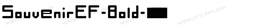 SouvenirEF-Bold字体转换