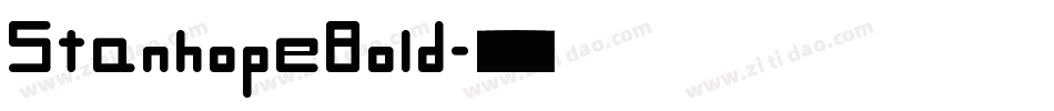 StanhopeBold字体转换