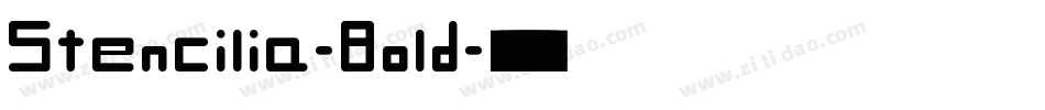 Stencilia-Bold字体转换