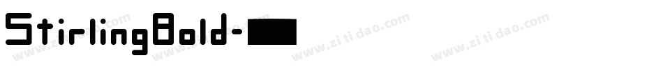 StirlingBold字体转换