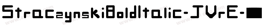 StraczynskiBoldItalic-JVrE字体转换