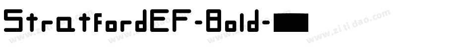 StratfordEF-Bold字体转换