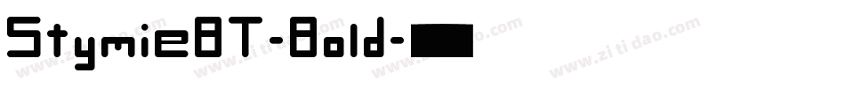 StymieBT-Bold字体转换
